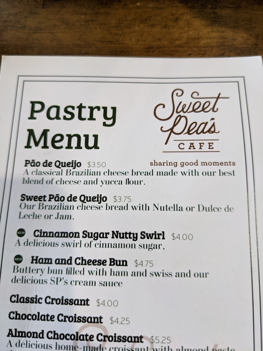 Menu Sweet Pea's Café-10