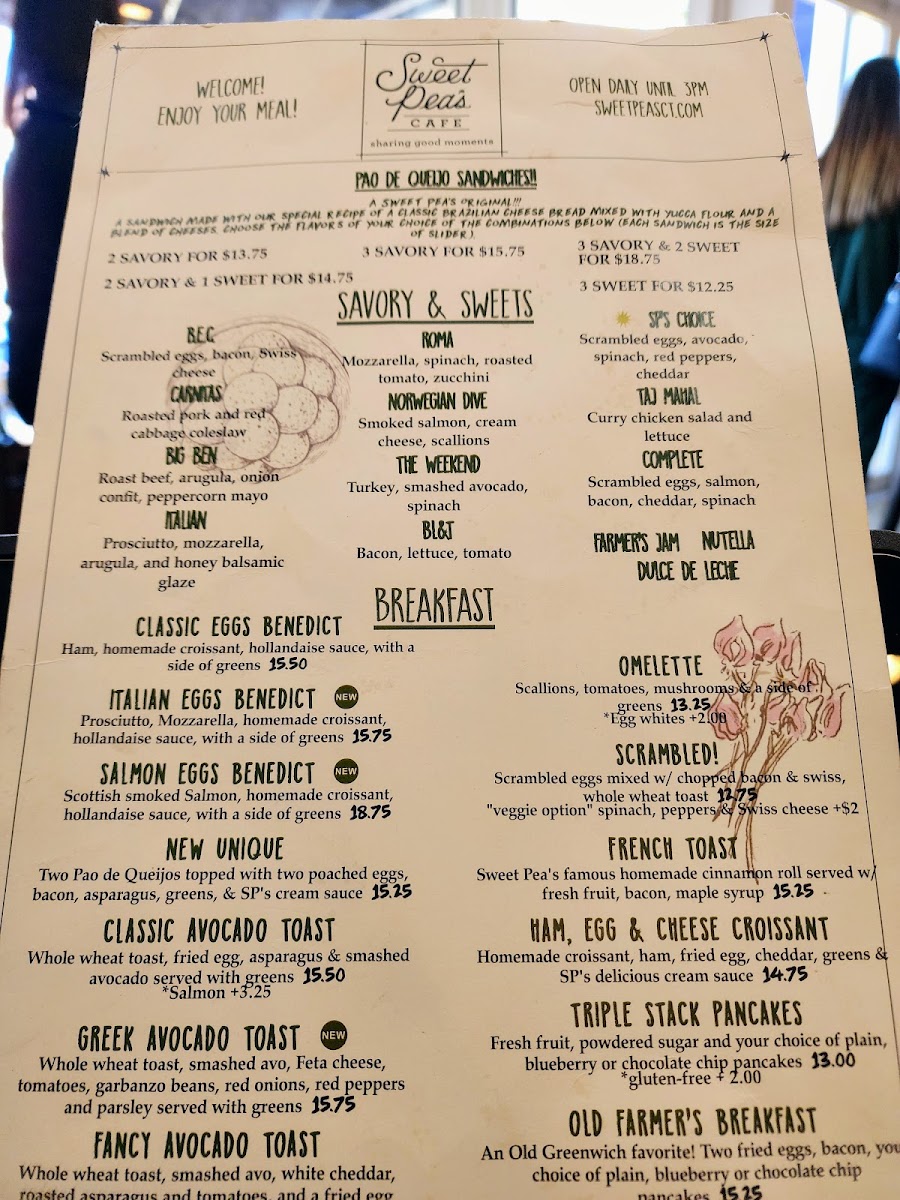 Menu Sweet Pea's Café-3